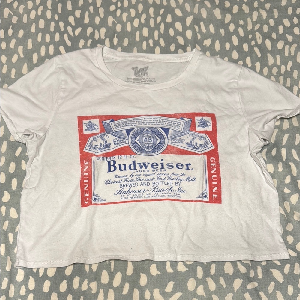 Budweiser Red and Blue Graphic Tee